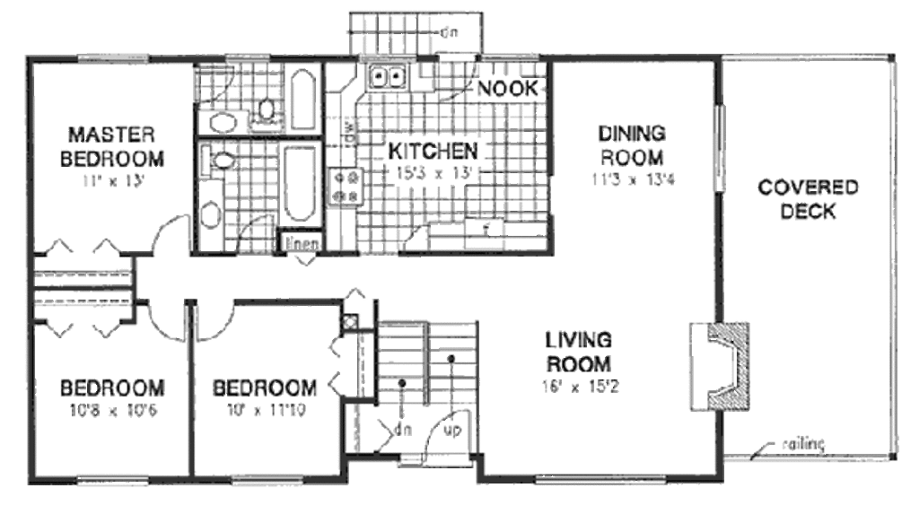 Traditional Style House  Plan  3 Beds 2 Baths 2742  Sq Ft 