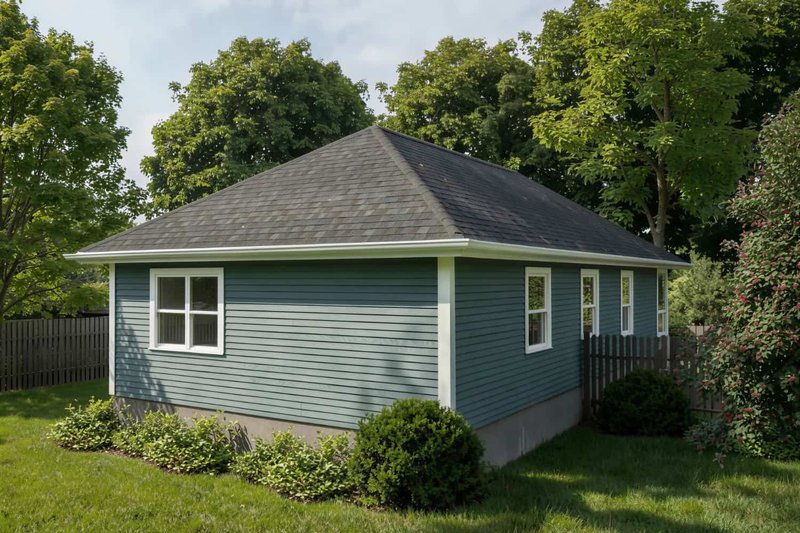 House Plan Design - Exterior - Rear Elevation for Cottage House Plan #79-127 - 3 bed, 2 bath