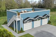 Contemporary Style House Plan - 0 Beds 0 Baths 0 Sq/Ft Plan #932-1091 