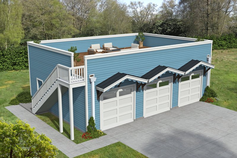 Dream House Plan - Exterior - Other Elevation for Contemporary House Plan #932-1091, 0 bath