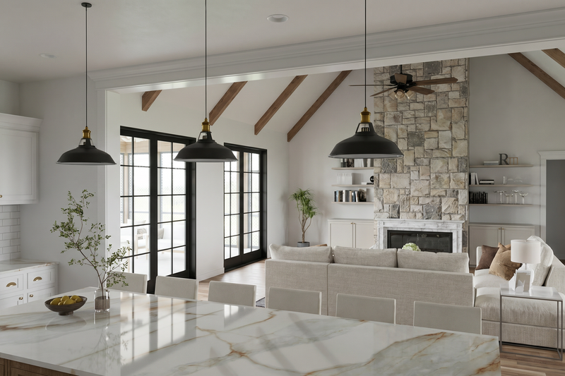 Architectural House Design - Interior - Kitchen for Farmhouse House Plan #923-502 - 4 bed, 3.5 bath
