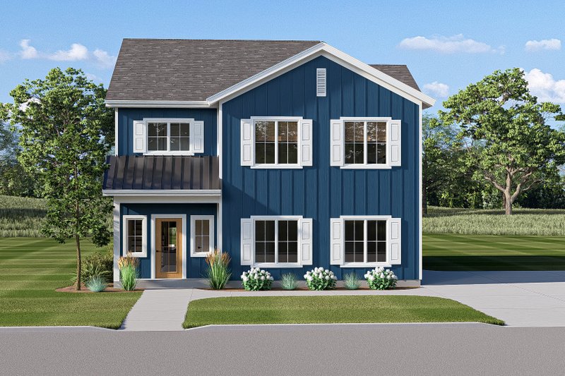 Architectural House Design - Exterior - Other Elevation 4 for Farmhouse House Plan #455-788 - 3 bed, 2.5 bath