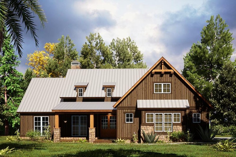 Dream House Plan - Craftsman Exterior - Front Elevation Plan #923-165