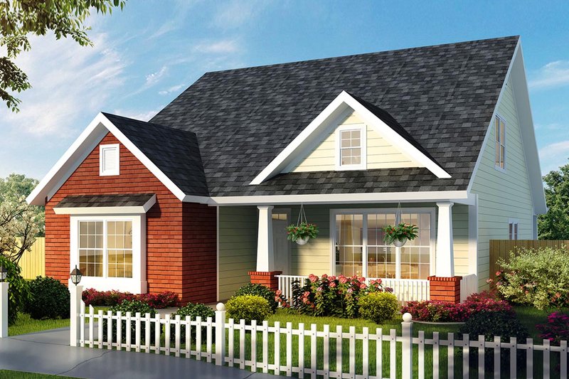 Dream House Plan - Craftsman Exterior - Front Elevation Plan #513-2169