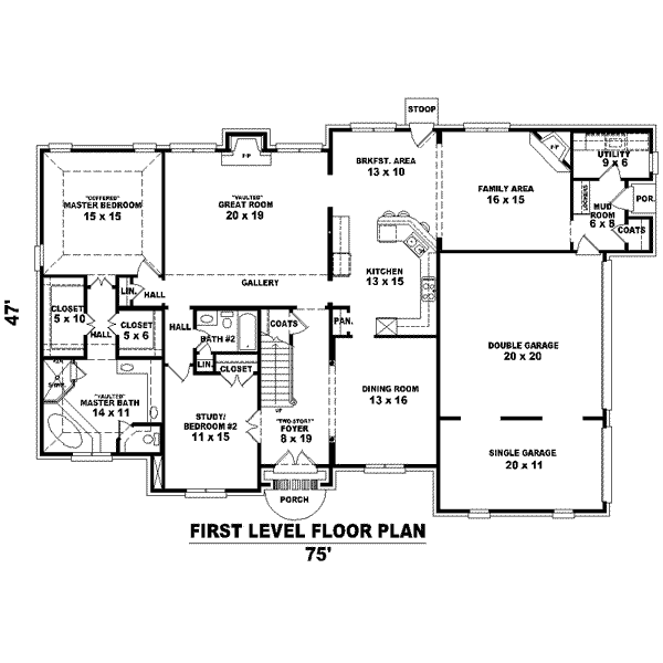 European Floor Plan - Main Floor Plan #81-1592