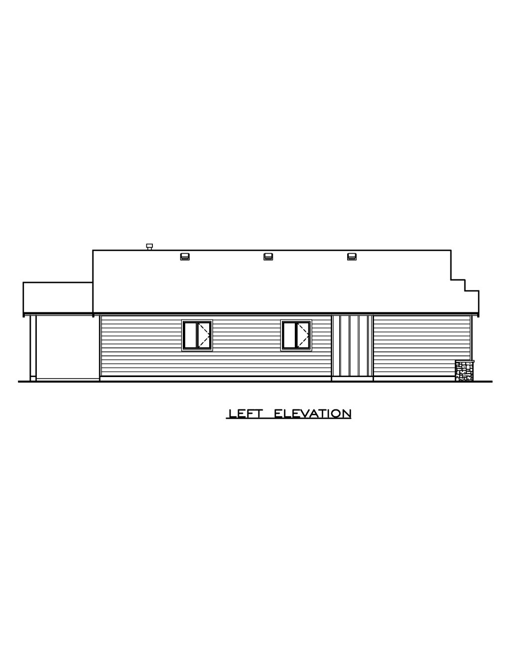 Exterior - Other Elevation for Farmhouse House Plan #1100-111 - 3 bed, 2 bath
