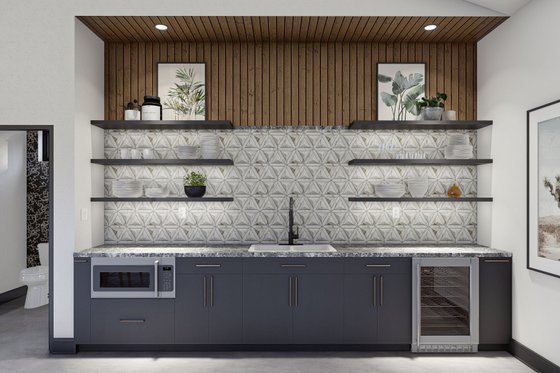 Interior - Kitchen for Modern House Plan #455-609, 1 bath