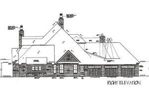 Exterior - Other Elevation 1 for European House Plan #310-666 - 4 bed, 3.5 bath