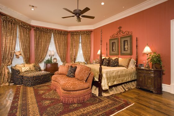 Interior - Master Bedroom for Southern House Plan #20-2173 - 6 bed, 6.5 bath