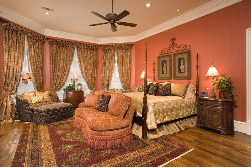 Architectural House Design - Interior - Master Bedroom for Southern House Plan #20-2173 - 6 bed, 6.5 bath