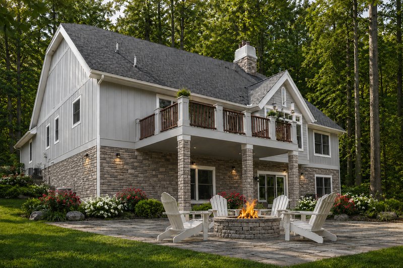 Dream House Plan - Exterior - Rear Elevation for European House Plan #928-155 - 3 bed, 2.5 bath