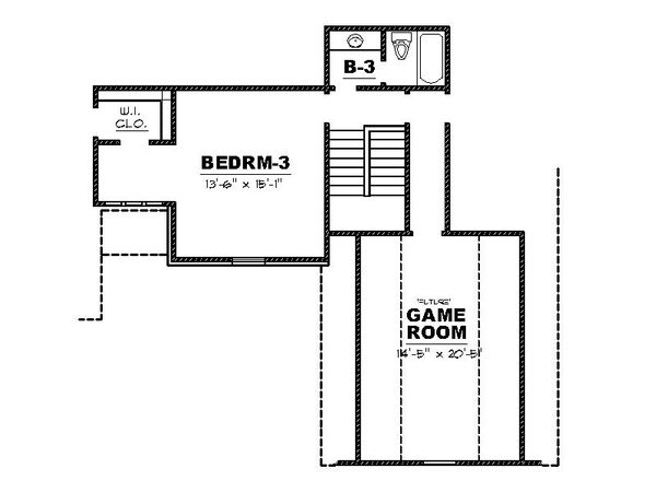 European Floor Plan - Upper Floor Plan #34-229