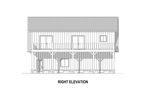 Exterior - Other Elevation for Country House Plan #1084-18 - 2 bed, 2 bath