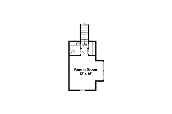 Floor Plan - Other Floor for Craftsman House Plan #124-504 - 3 bed, 2 bath