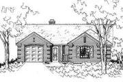 Ranch Style House Plan - 3 Beds 2 Baths 1374 Sq/Ft Plan #141-175 