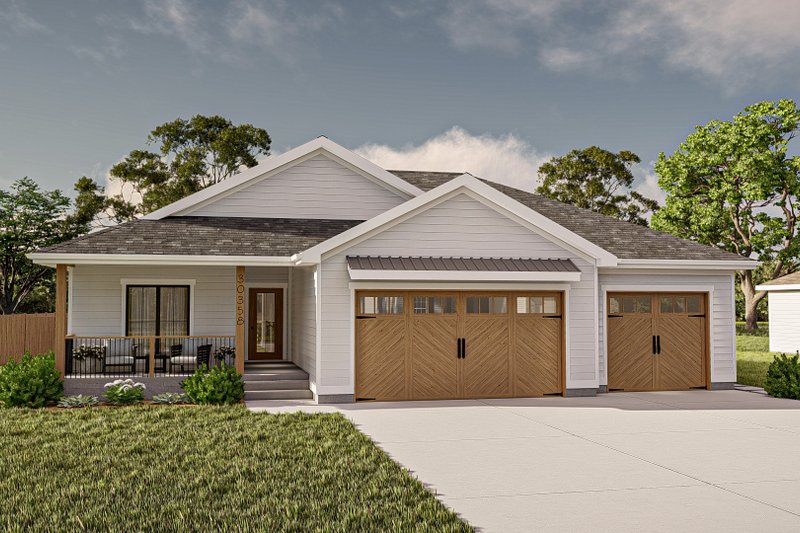 Dream House Plan - Modern Exterior - Front Elevation Plan #455-556