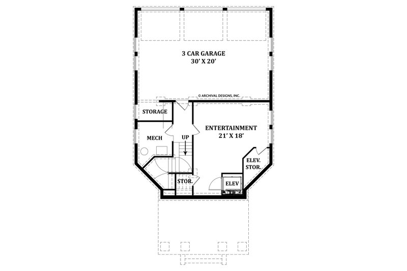 Dream House Plan - Floor Plan - Lower Floor for Classical House Plan #119-343 - 4 bed, 3.5 bath