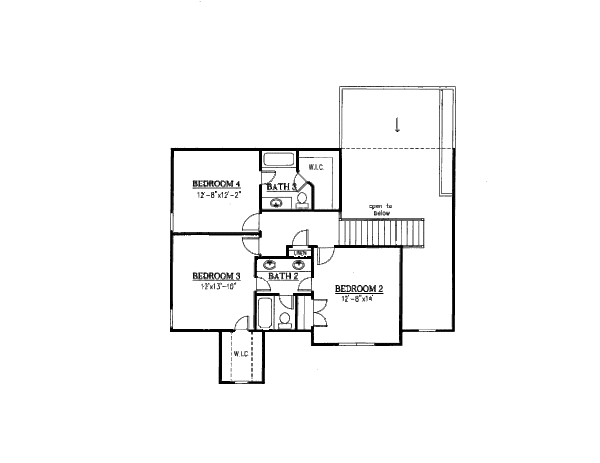 Home Plan - Traditional Floor Plan - Upper Floor Plan #437-35