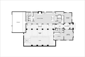 Floor Plan - Main Floor for European House Plan #531-3 - 5 bed, 8.5 bath
