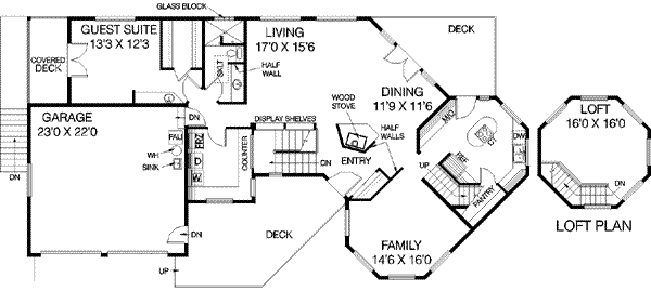 Architectural House Design - Traditional Floor Plan - Main Floor Plan #60-526