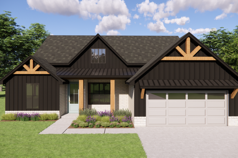 Architectural House Design - Exterior - Front Elevation 5 for Farmhouse House Plan #1119-8 - 4 bed, 2 bath