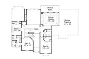 European Style House Plan - 4 Beds 3.5 Baths 3840 Sq/Ft Plan #411-411 
