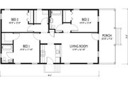 Cottage Style House Plan - 3 Beds 2 Baths 1112 Sq/Ft Plan #514-15 