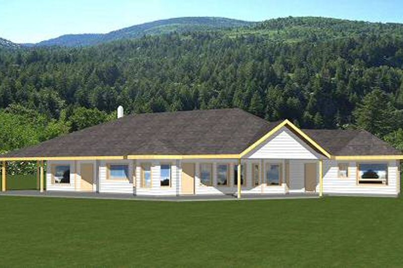 Home Plan - Bungalow Exterior - Front Elevation Plan #117-558