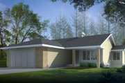 Traditional Style House Plan - 2 Beds 2 Baths 1209 Sq/Ft Plan #100-424 