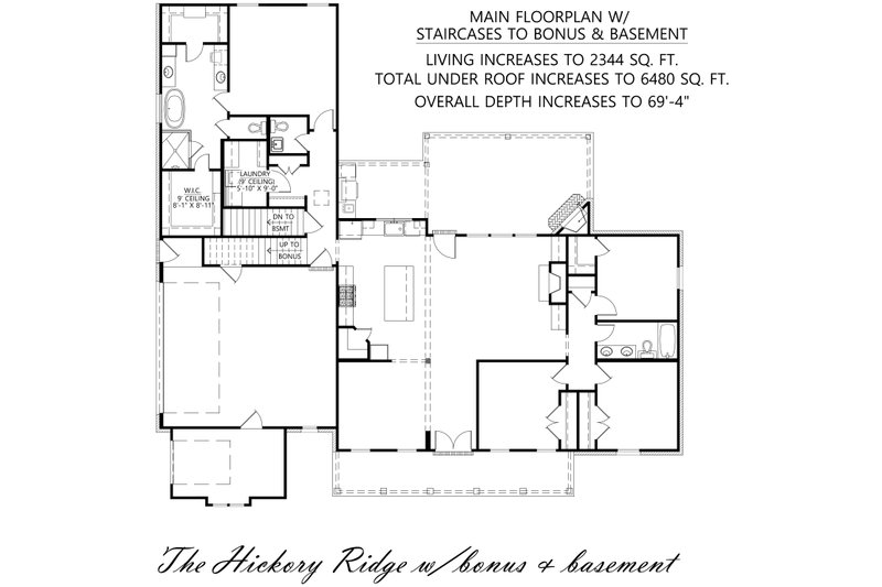 Dream House Plan - Floor Plan - Main Floor 3 for Farmhouse House Plan #1074-87 - 4 bed, 2.5 bath