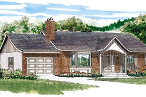 Traditional Exterior - Front Elevation Plan #47-447
