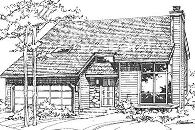Architectural House Design - Modern Exterior - Front Elevation Plan #320-430