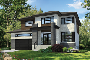 Contemporary Exterior - Front Elevation Plan #25-4481