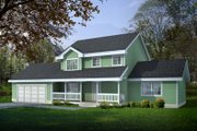 Country Style House Plan - 4 Beds 2.5 Baths 1727 Sq/Ft Plan #100-419 