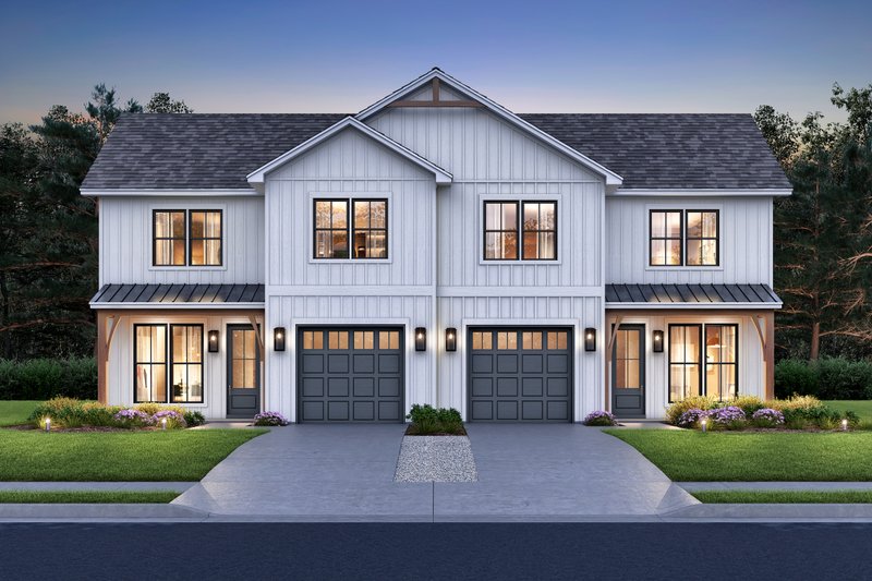 House Blueprint - Farmhouse Exterior - Front Elevation Plan #430-360