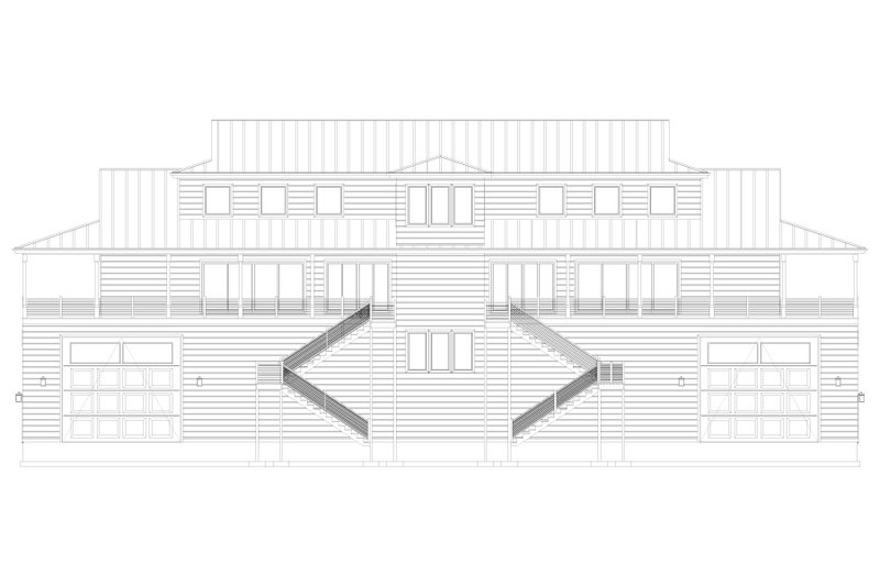 Home Plan - Exterior - Rear Elevation 2 for Barndominium House Plan #1060-391 - 2 bed, 2.5 bath