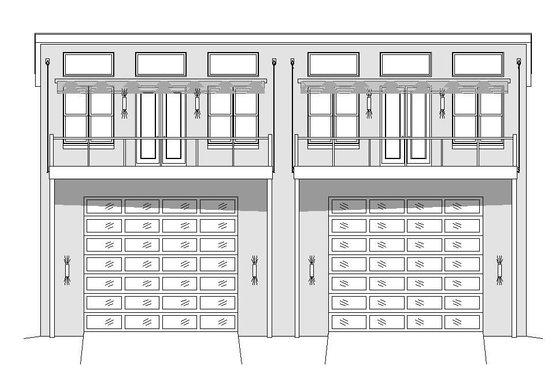 Exterior - Front Elevation 3 for Contemporary House Plan #932-179 - 3 bed, 2 bath