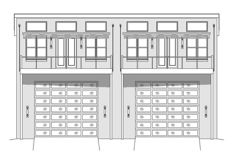 Dream House Plan - Exterior - Front Elevation 3 for Contemporary House Plan #932-179 - 3 bed, 2 bath
