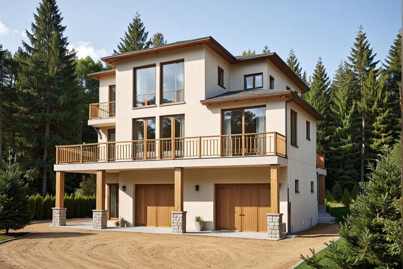 House Plan Design - Exterior - Front Elevation 2 for Traditional House Plan #117-341 - 3 bed, 3 bath