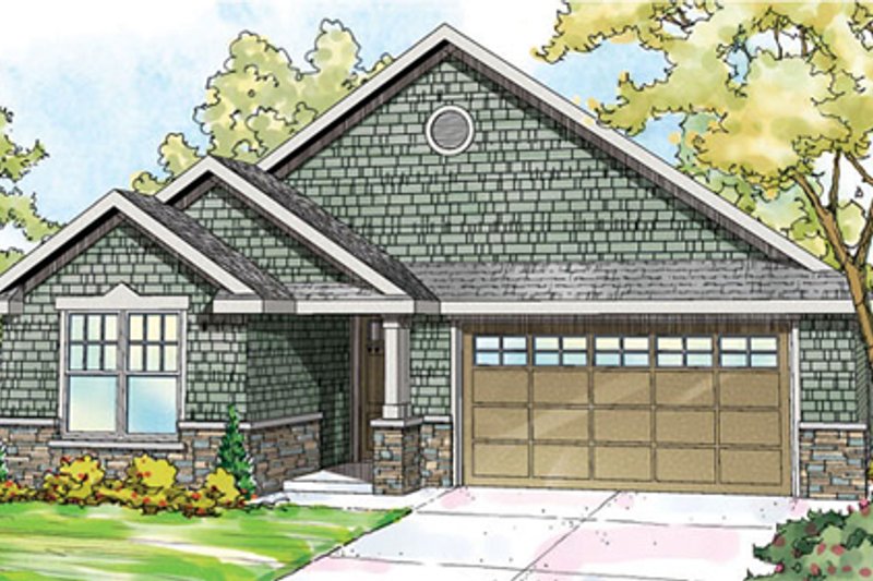 Dream House Plan - Craftsman Exterior - Front Elevation Plan #124-866