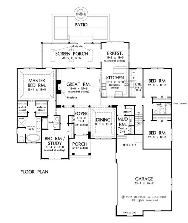 Home Plan - Craftsman Floor Plan - Main Floor Plan #929-1047