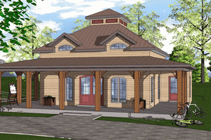 Traditional Exterior - Front Elevation Plan #8-229