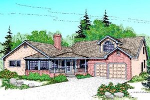 Traditional Exterior - Front Elevation Plan #60-216