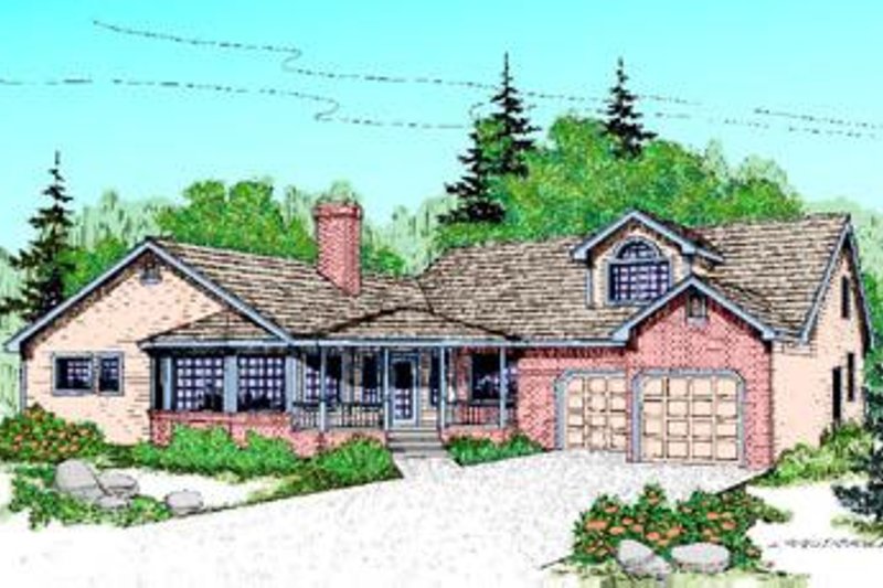 Home Plan - Traditional Exterior - Front Elevation Plan #60-216