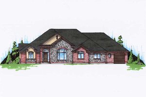 Traditional Exterior - Front Elevation Plan #5-340