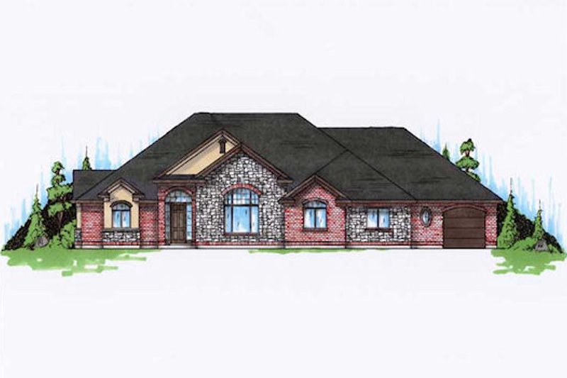 Traditional Style House Plan - 3 Beds 2.5 Baths 3170 Sq/Ft Plan #5-340