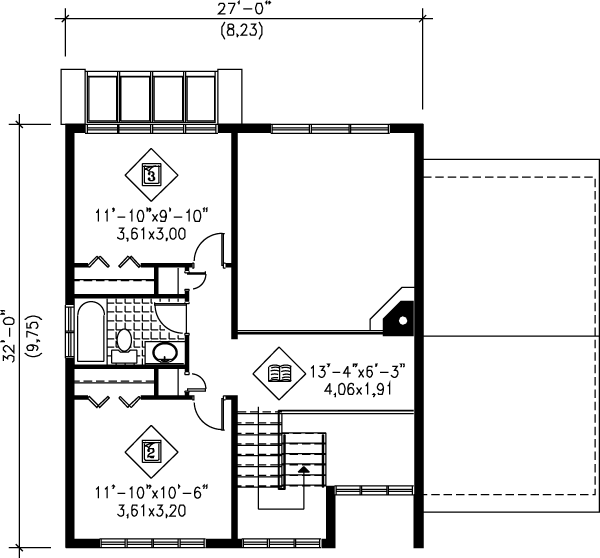 Floor Plan - Upper Floor Plan #25-2282