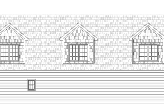 Exterior - Rear Elevation for Country House Plan #932-248 - 1 bed, 1.5 bath