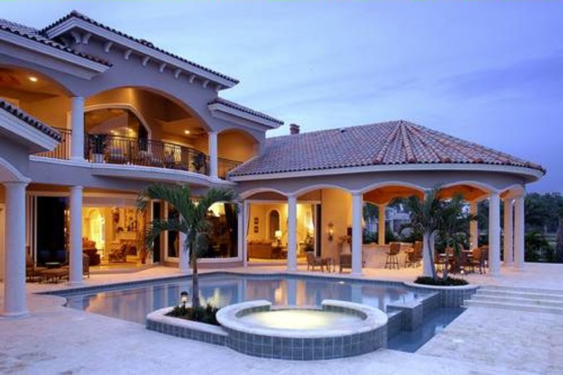 House Plan Design - Exterior - Other Elevation 1 for Mediterranean House Plan #27-216 - 5 bed, 5.5 bath