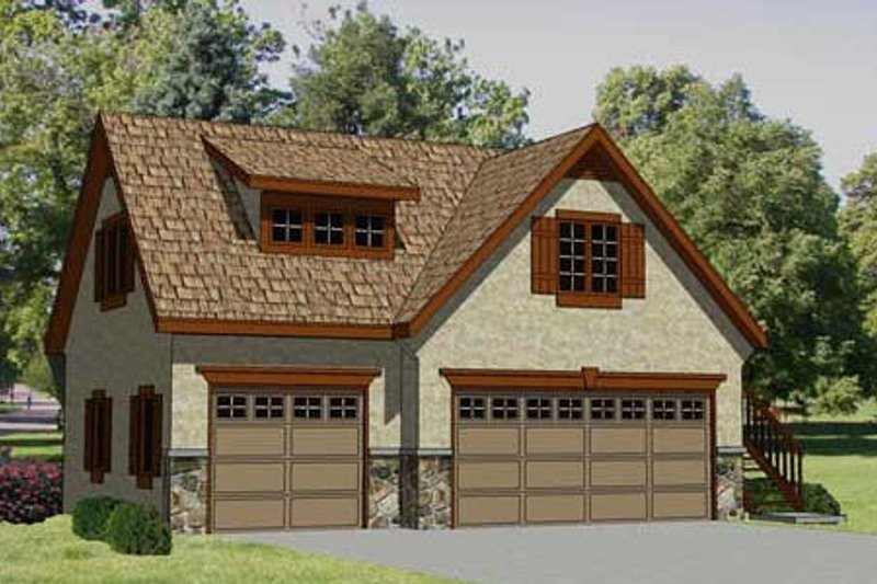 Traditional Style House Plan - 1 Beds 1 Baths 560 Sq/Ft Plan #116-131